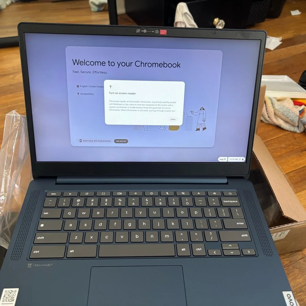 Lenovo Laptop - Elegant Blue Finish
